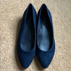 Navy flats